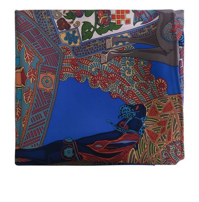 Hermes Art des Steppes Scarf, front view