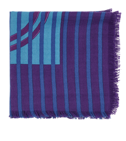 Hermes Brides De Gala Scarf, Cashmere/Silk, Purple/Blue, MIF, 2*