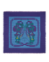 Hermes Brides De Gala Scarf, £295, Accessories, Blue/Purple, Cashmere/Silk, Back view