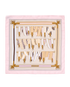 Hermes Les Sangles Pocket Square, &pound;110, Accessories, Beige/Pink, Silk, Back view