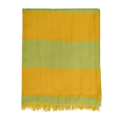 Hermes H Wide Stripe, Silk, Yellow/Green, 2*