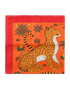 Hermes Les Leopards Scarf 90, front view