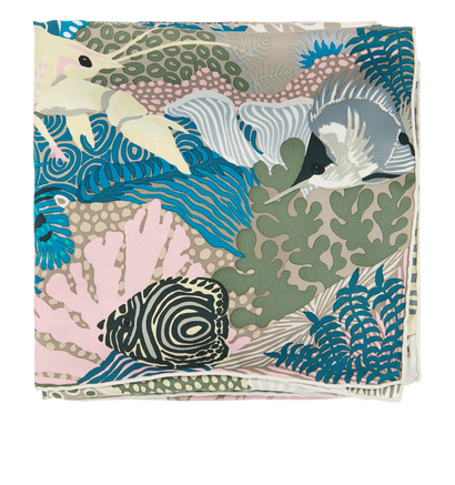 Hermes Under The Waves Scarf, front view