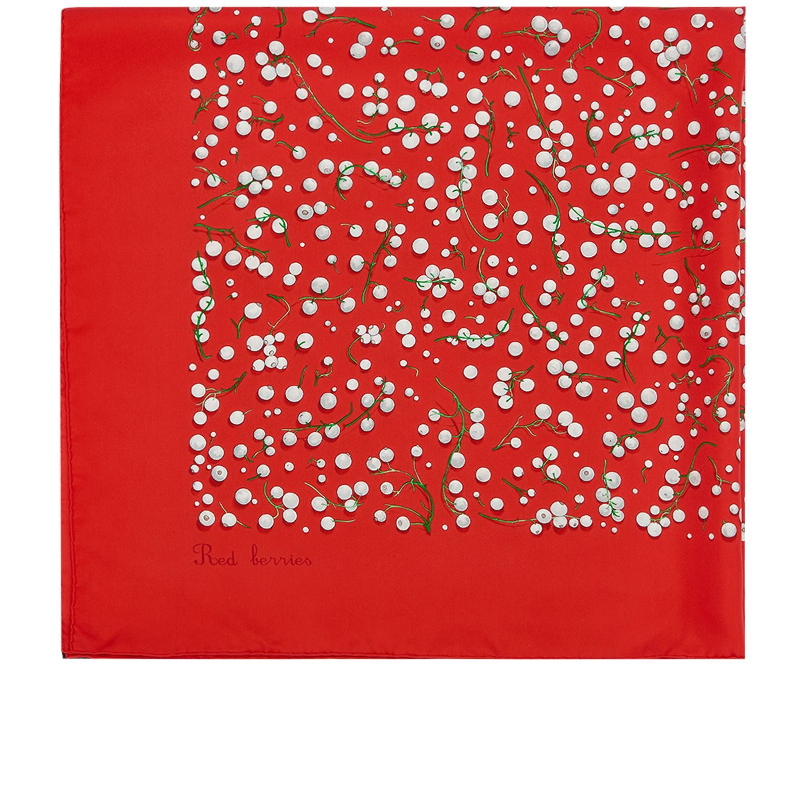 Hermès Red Berries シルクストール Hermès Paris Pink Silk Red Berries Carré Scarf ○ Labellov ○ Buy