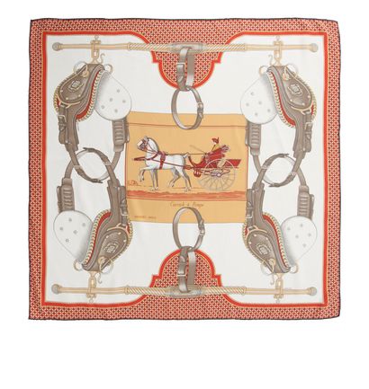 Hermès Carrick a Pompe Scarf 60, front view