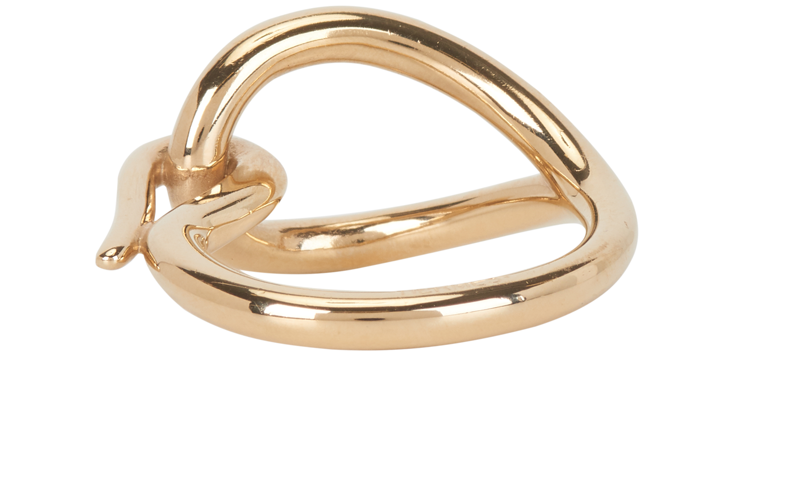 Hermes Jumbo Hook Scarf Ring, &pound;110, Accessories, Gold, Yellow Gold, Back view