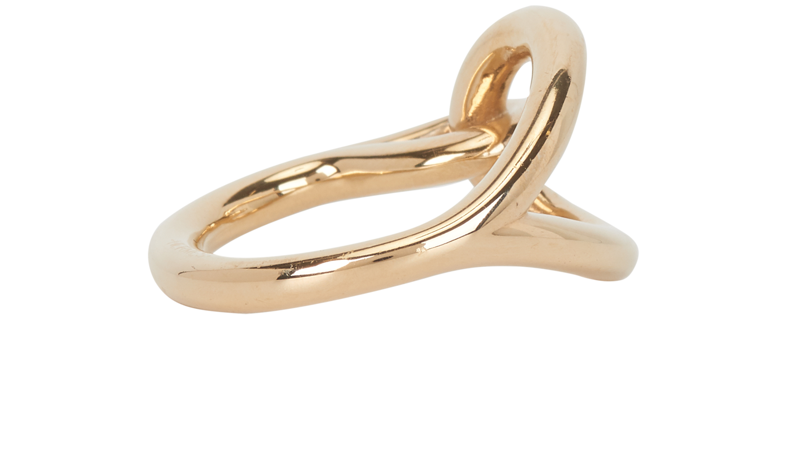 Hermes Jumbo Hook Scarf Ring, &pound;110, Accessories, Gold, Yellow Gold, Side view