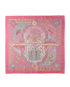 Hermes Aux Portes Du Palais Scarf, back view