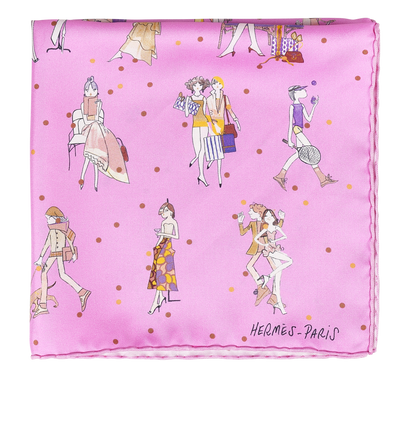 Hermès Gavroche 45 Les Parisiennes De Kiraz Scarf, front view