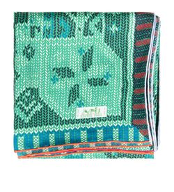 Hermes Au Coin Du Feu Carre 90, Silk, Green, B, 3*