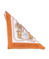 Hermes Brides de Gala Giant Triangle Scarf, &pound;250, Accessories, Brown/Orange, Silk, Front view