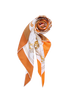 Hermes Brides de Gala Giant Triangle Scarf, &pound;250, Accessories, Brown/Orange, Silk, Other view