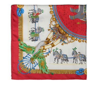 Hermès Caparacons of France and India Scarf, front view