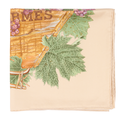 Hermes Vendanges Scarf 90, Silk, Beige, B, 3*