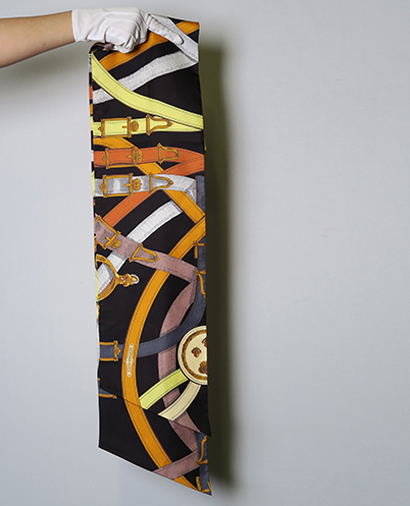 Hermes Maxi Twilly H-D Orginy 200 Scarf, front view