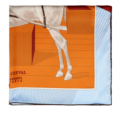 Hermes H Cheval Scarf, front view