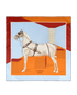 Hermes H Cheval Scarf, back view