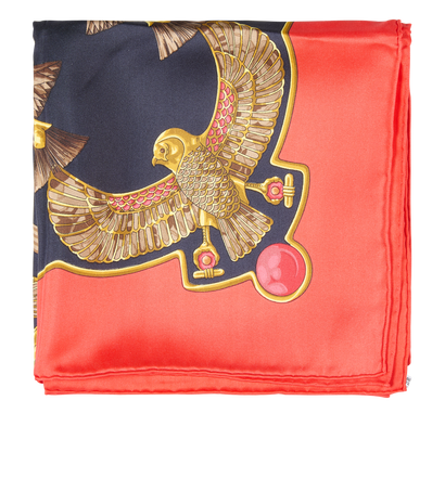 Hermes vintage Egyptian Scarab Scarf 90, front view