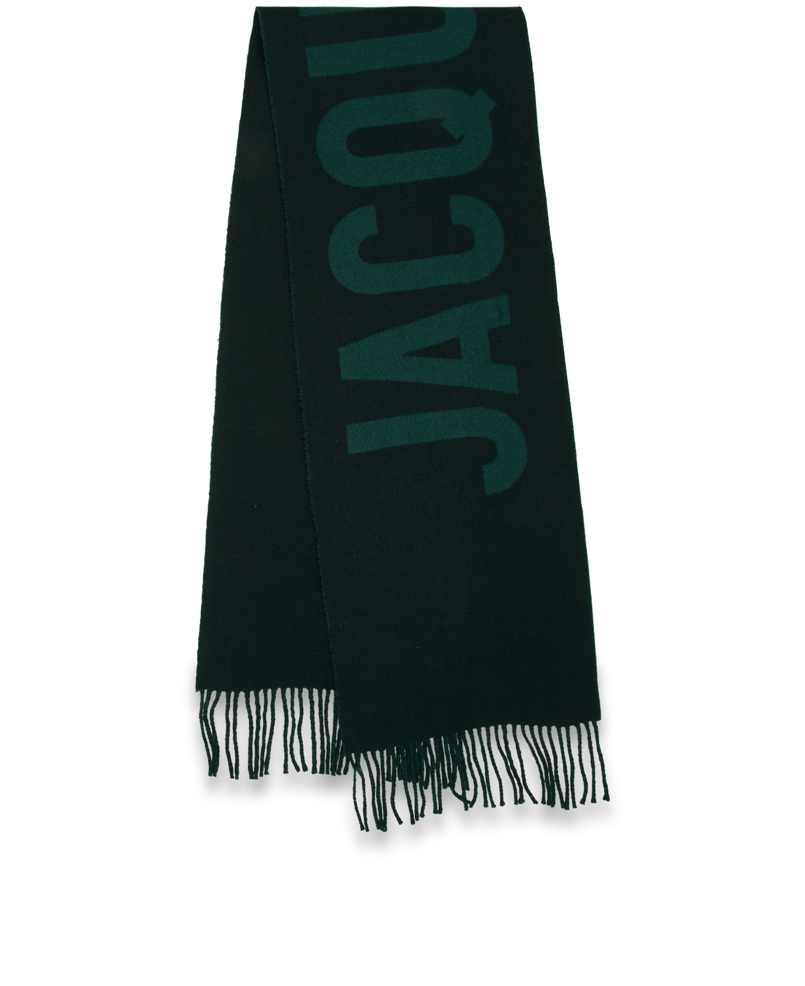 Jacquemus L'Écharpe Scarf, &pound;70, Accessories, Green, Wool, Back view