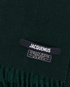 Jacquemus L'Écharpe Scarf, &pound;70, Accessories, Green, Wool, Other view