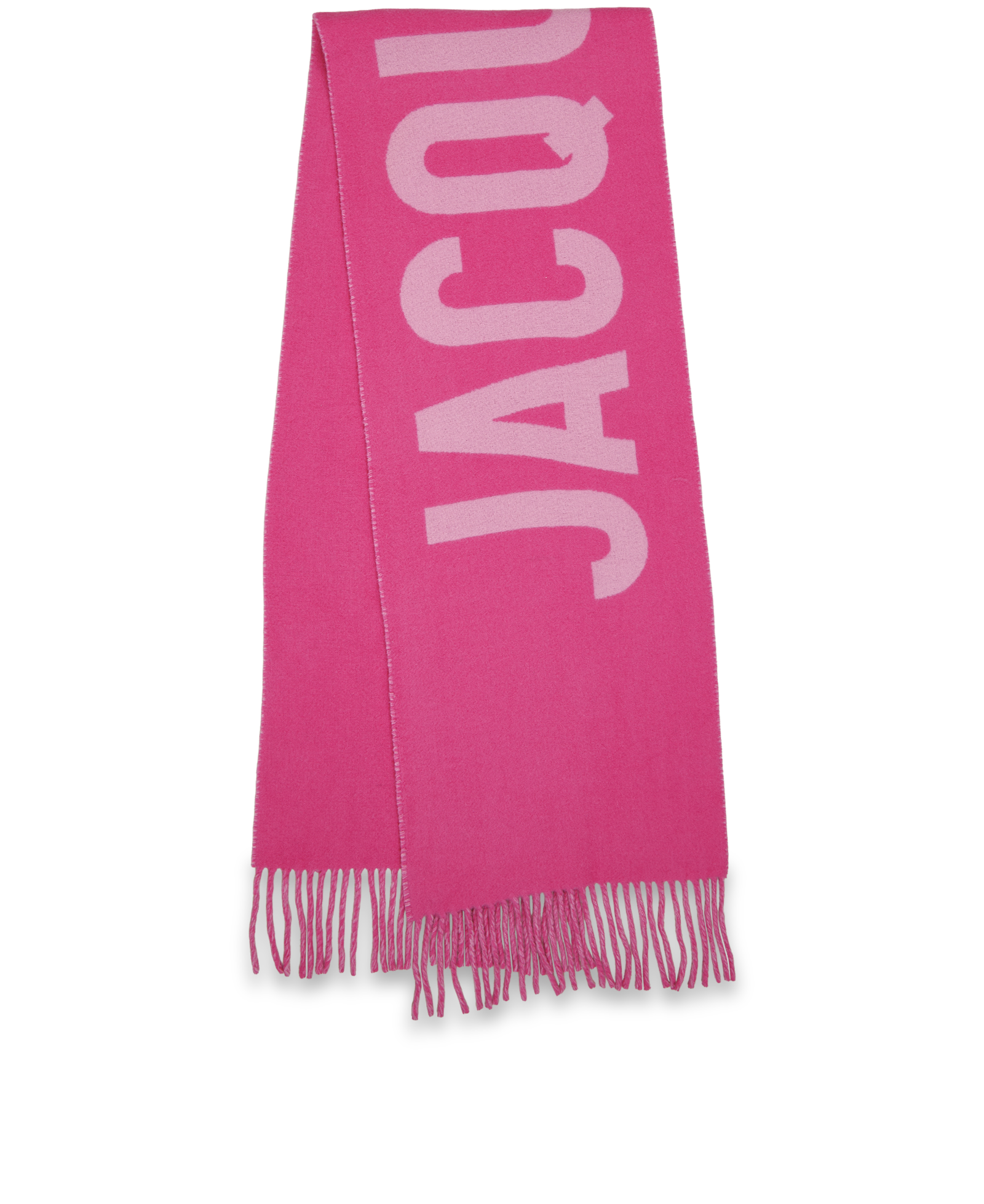 Jacquemus L'Écharpe Scarf, &pound;70, Accessories, Pink, Wool, Back view