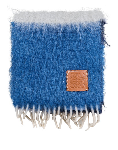 Loewe Anagram-Patch Striped Scarf, front view