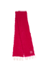 Loewe Anagram Fringed Scarf, &pound;175, Accessories, Pink, Mohair/Wool, Back view