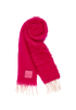 Loewe Anagram Fringed Scarf, &pound;175, Accessories, Pink, Mohair/Wool, Other view