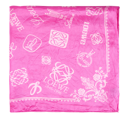 Loewe Logo-Print Scarf, front view
