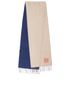 Loewe Bicolor Anagram Scarf, &pound;110, Accessories, Beige/Blue, Wool, Front view