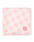 Loewe Logo Print Scarf, &pound;180, Accessories, Pink/White, Silk, Front view