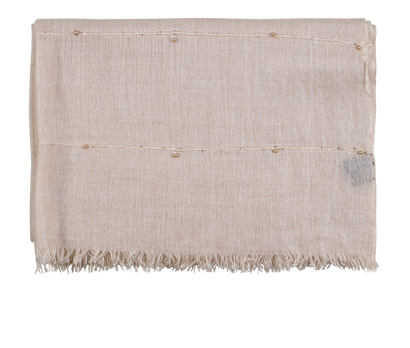 Loro Piana Pearl Embellished Scarf, front view