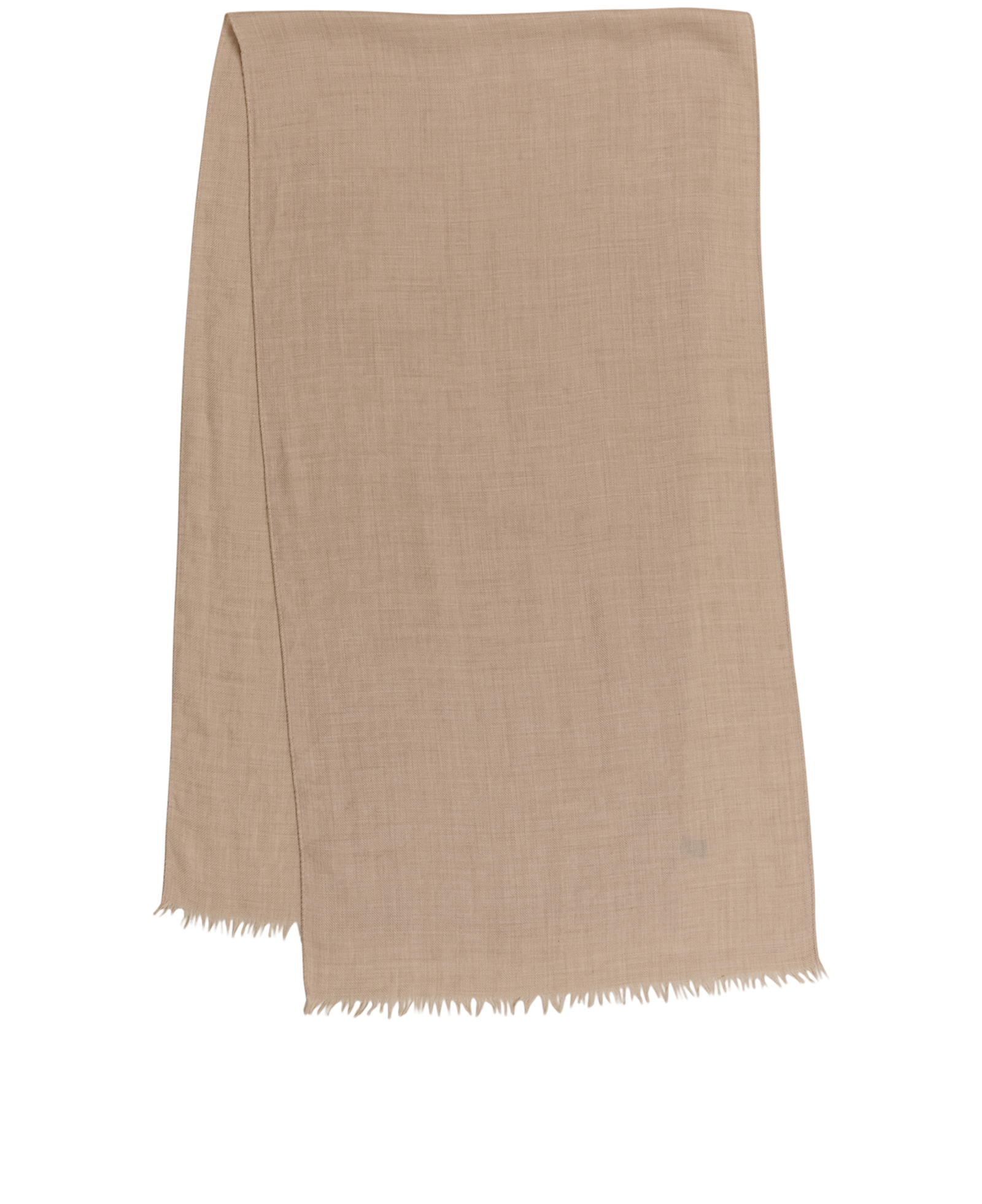 Loro Piana Raw-Trim Scarf, &pound;120, Accessories, Beige, Cashmere/Silk, Back view