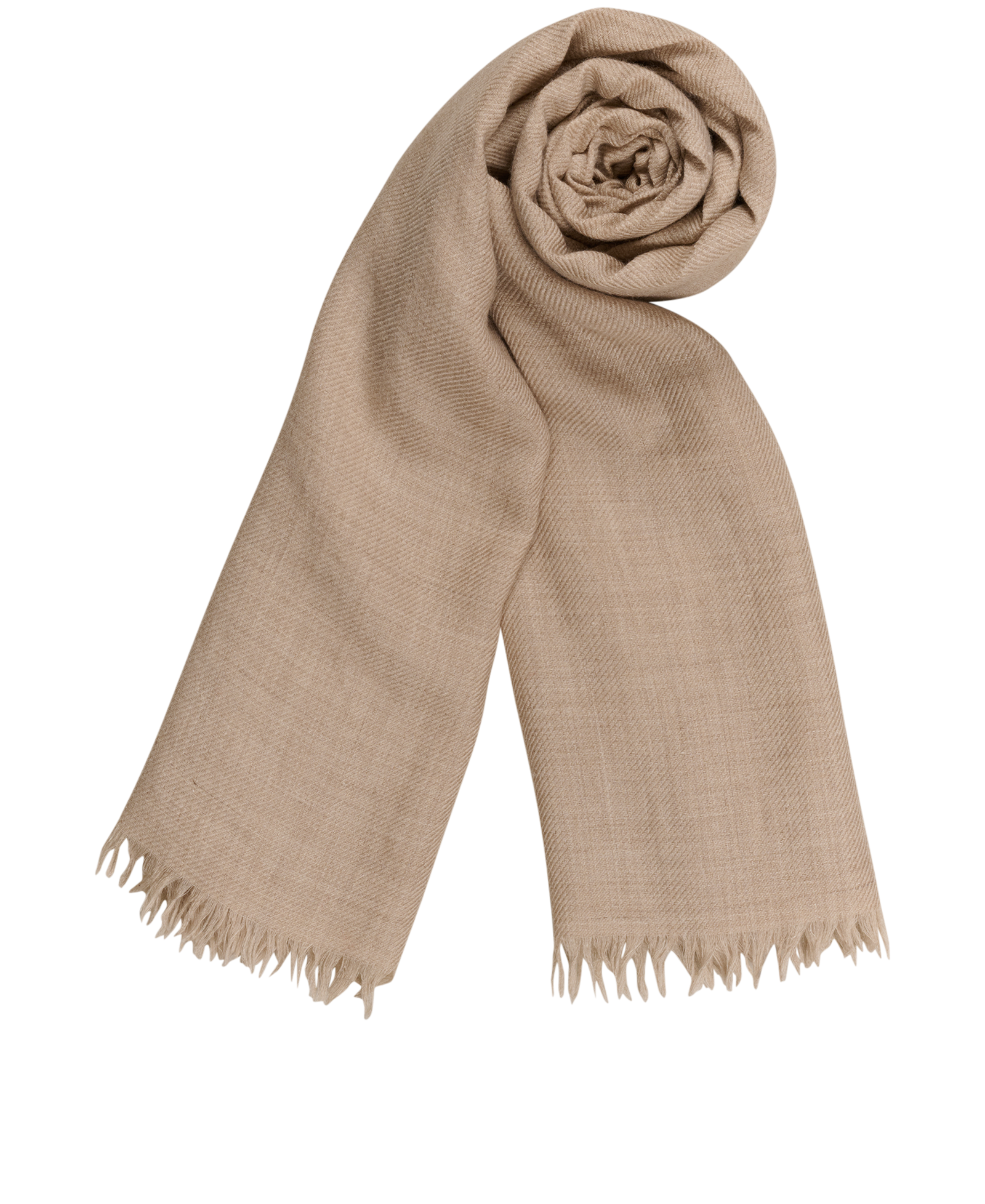 Loro Piana Raw-Trim Scarf, &pound;120, Accessories, Beige, Cashmere/Silk, Other view