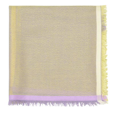 Loro Piana Quadrata Rainbow Scarf, front view