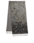Loro Piana Floral Print Scarf, &pound;195, Accessories, Grey, Cashmere, Back view
