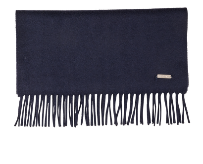 Loro Piana Scarf, &pound;220, Accessories, Navy, Cashmere, Front view