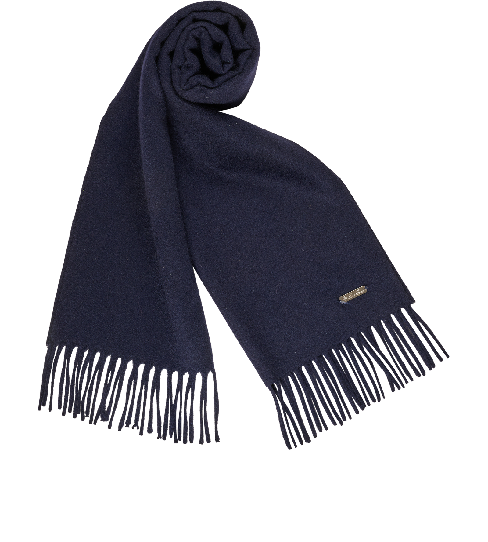 Loro Piana Scarf, &pound;220, Accessories, Navy, Cashmere, Other view