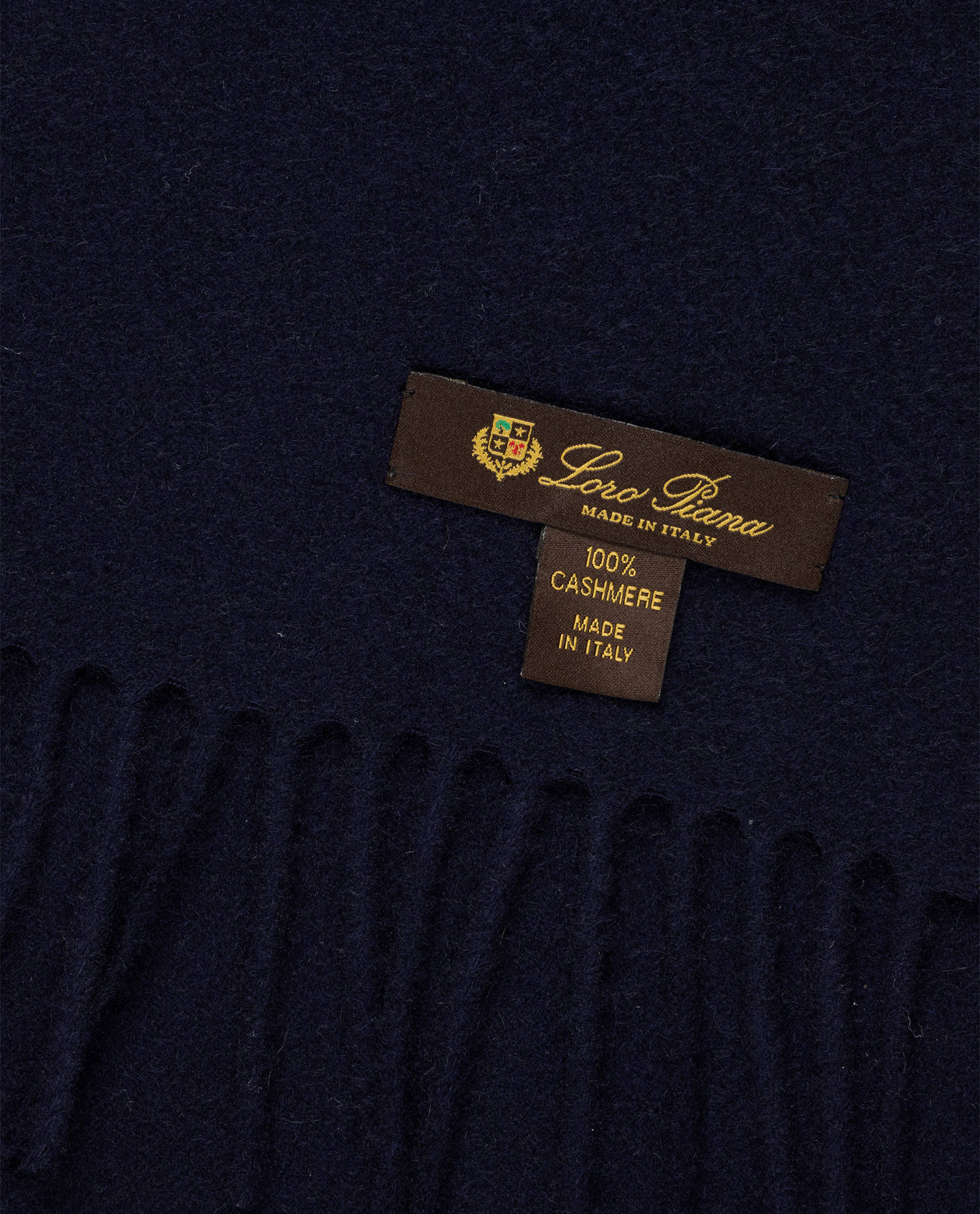 Loro Piana Scarf, &pound;220, Accessories, Navy, Cashmere, Other view