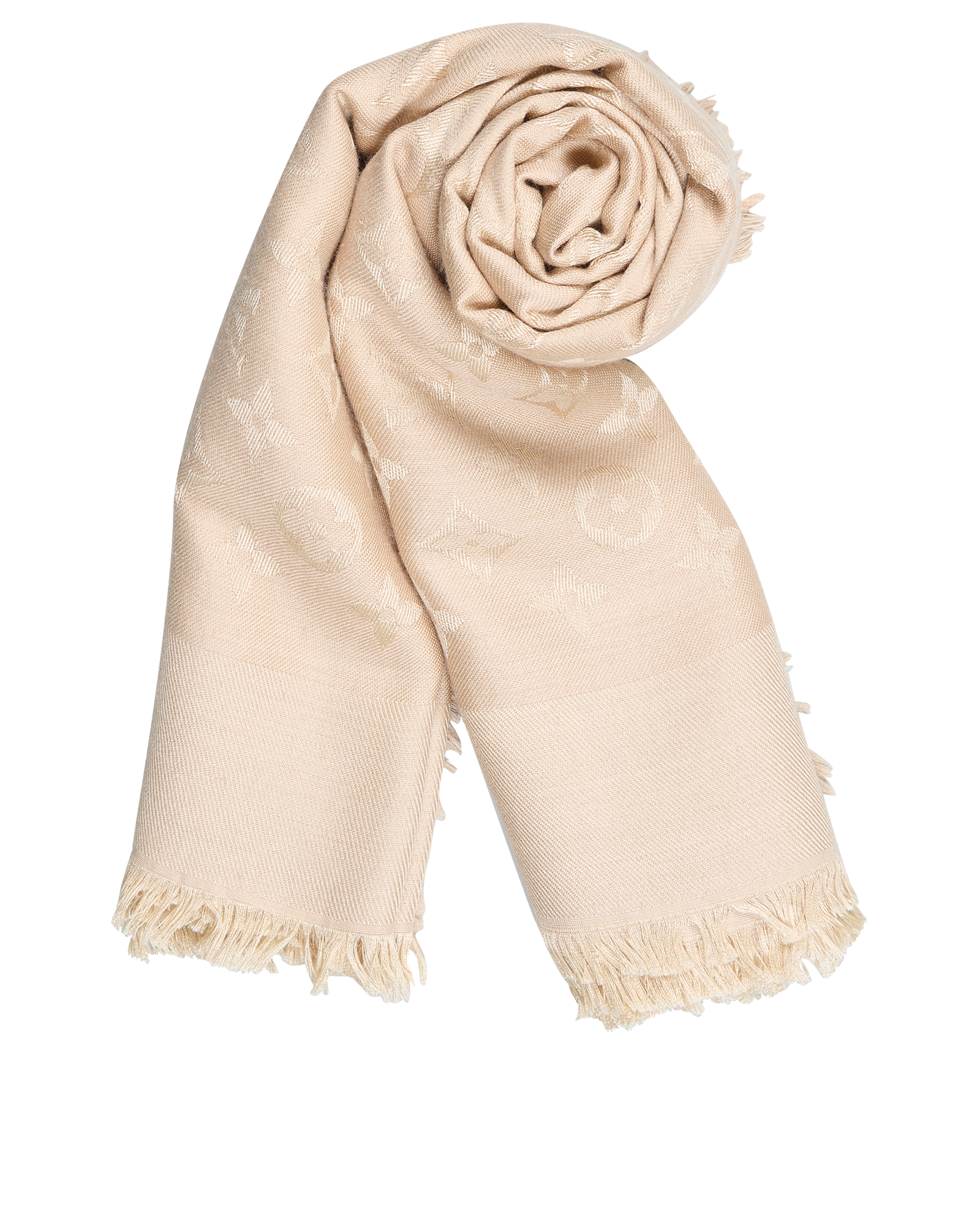 Louis Vuitton Monogram Shawl, &pound;320, Accessories, Beige, Silk, Other view