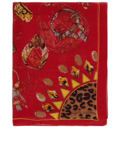 Louis Vuitton Bags & Rings Scarf, front view
