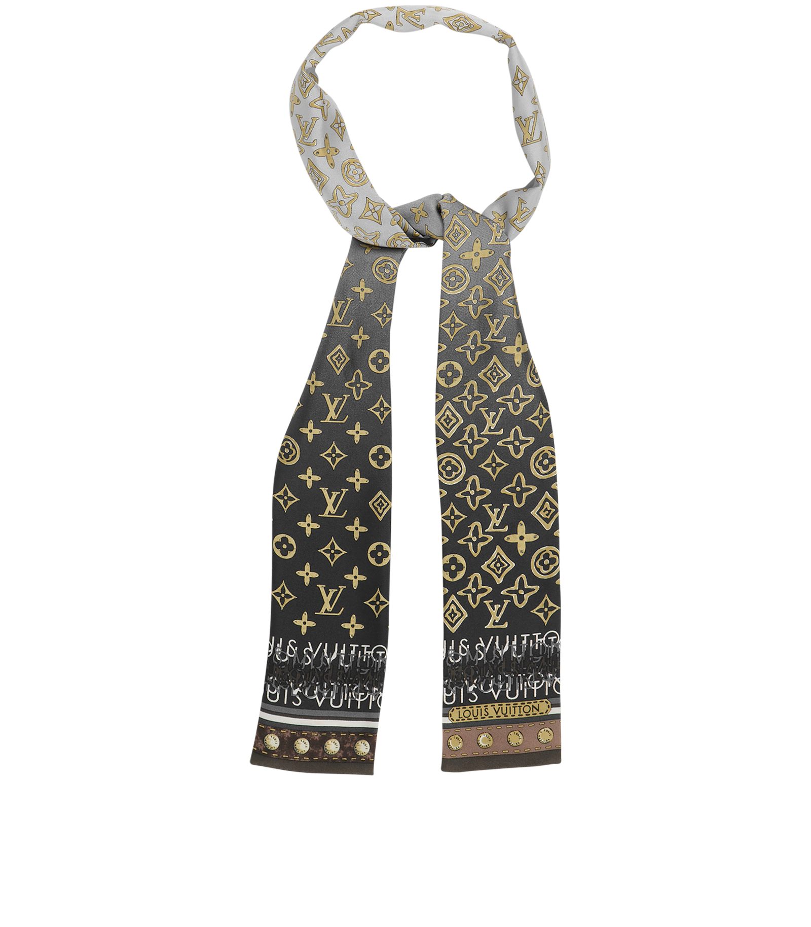 Louis Vuitton Monogram Map Bandeau, &pound;110, Accessories, Purple, Silk, Other view