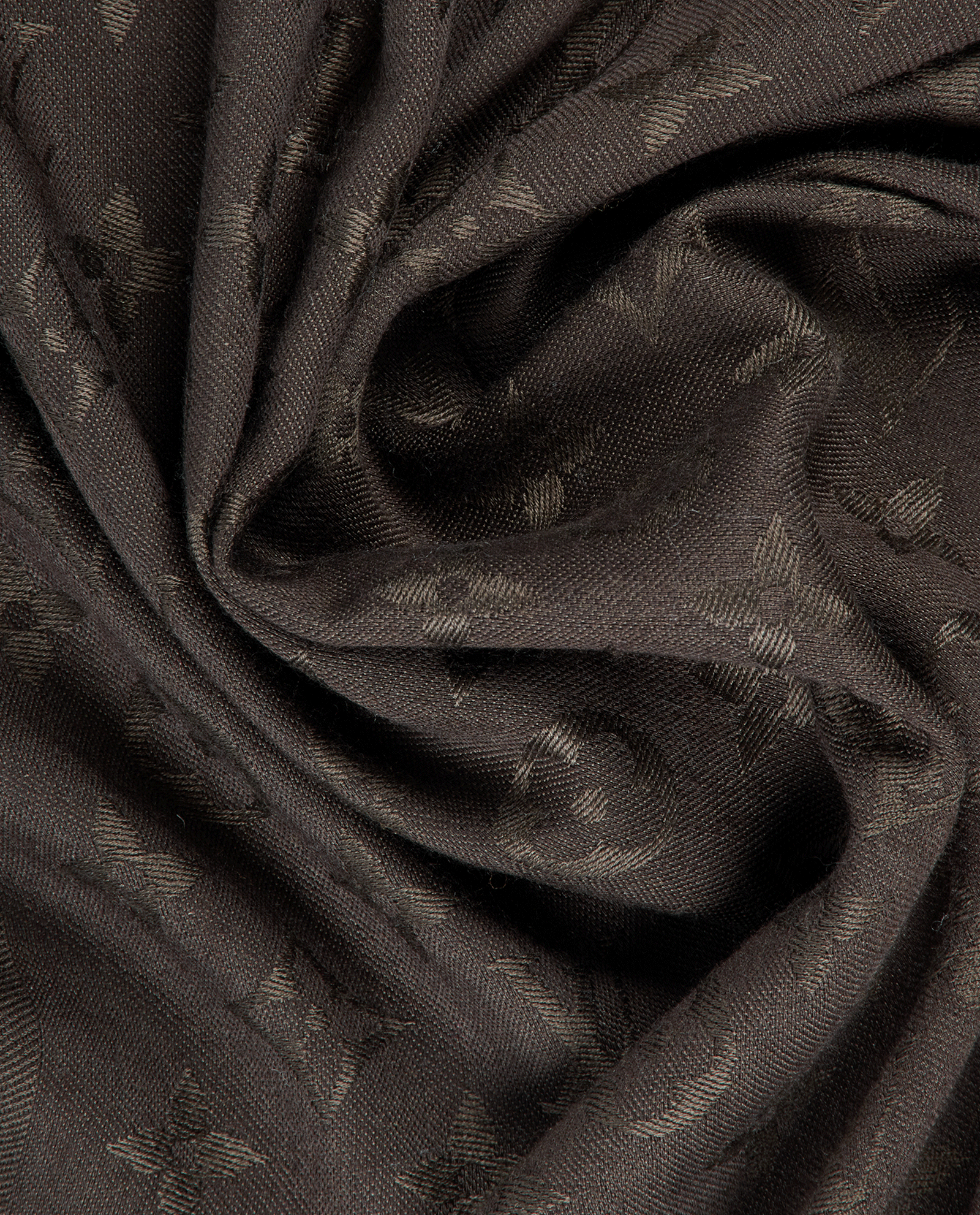 Louis Vuitton Monogram Scarf, &pound;195, Accessories, Brown, Silk/Wool, Other view