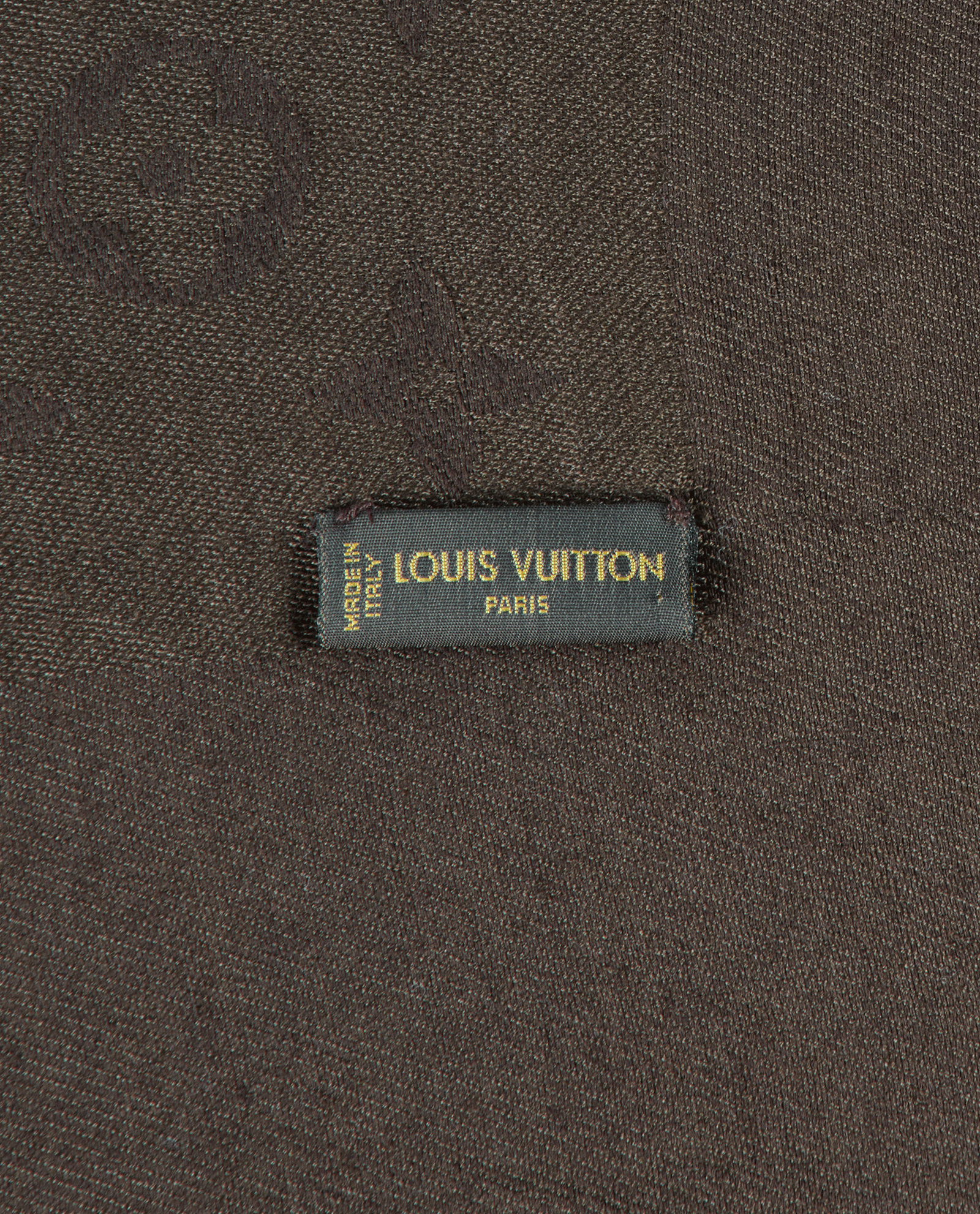 Louis Vuitton Monogram Scarf, &pound;195, Accessories, Brown, Silk/Wool, Other view
