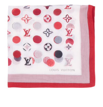 Louis Vuitton Vintage Monogram Square Scarf, front view