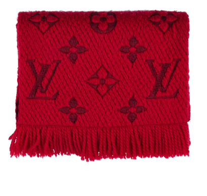 Louis Vuitton Logomania Scarf, &pound;250, Accessories, Red, Silk/Wool, Front view