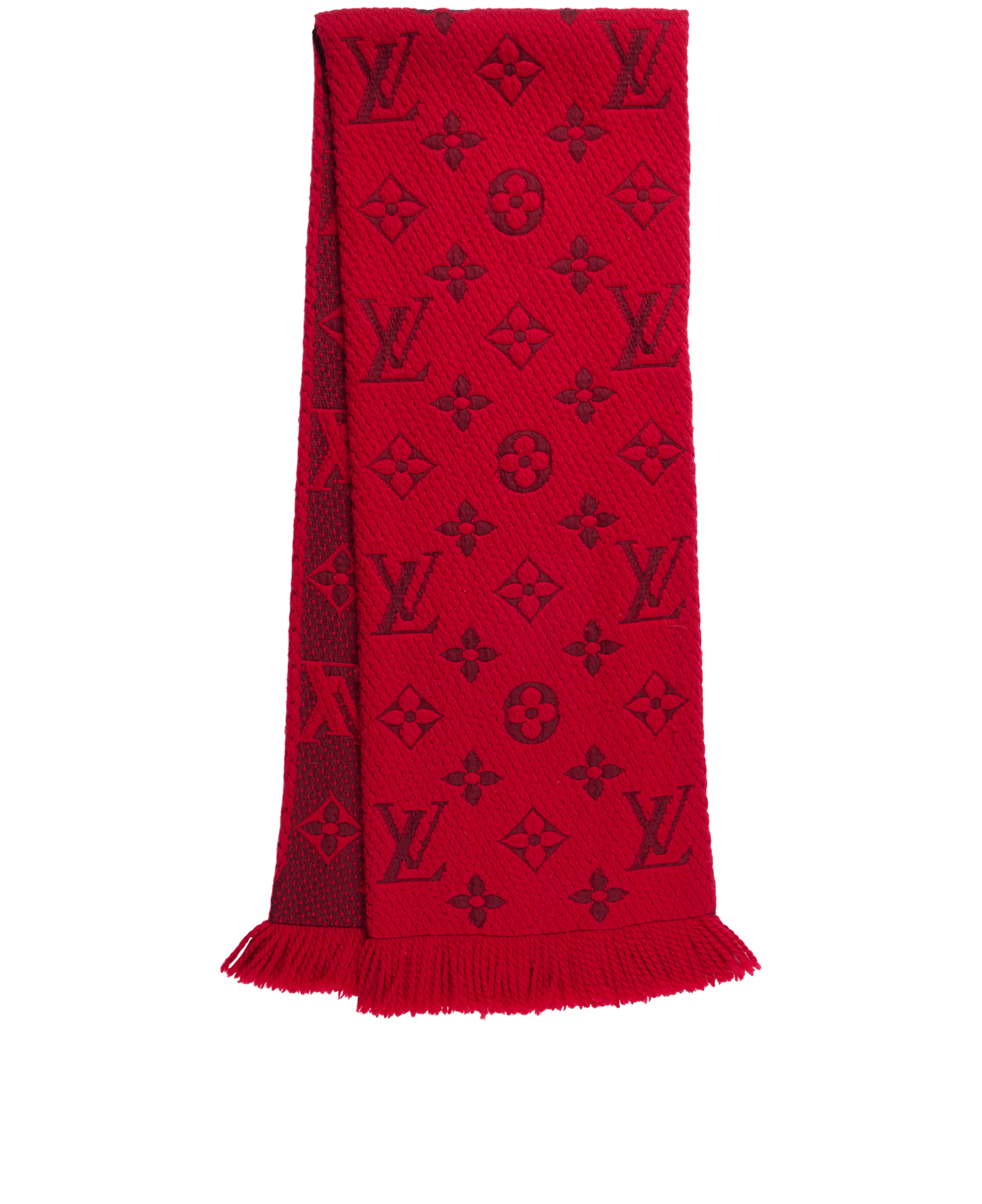 Louis Vuitton Logomania Scarf, &pound;250, Accessories, Red, Silk/Wool, Back view