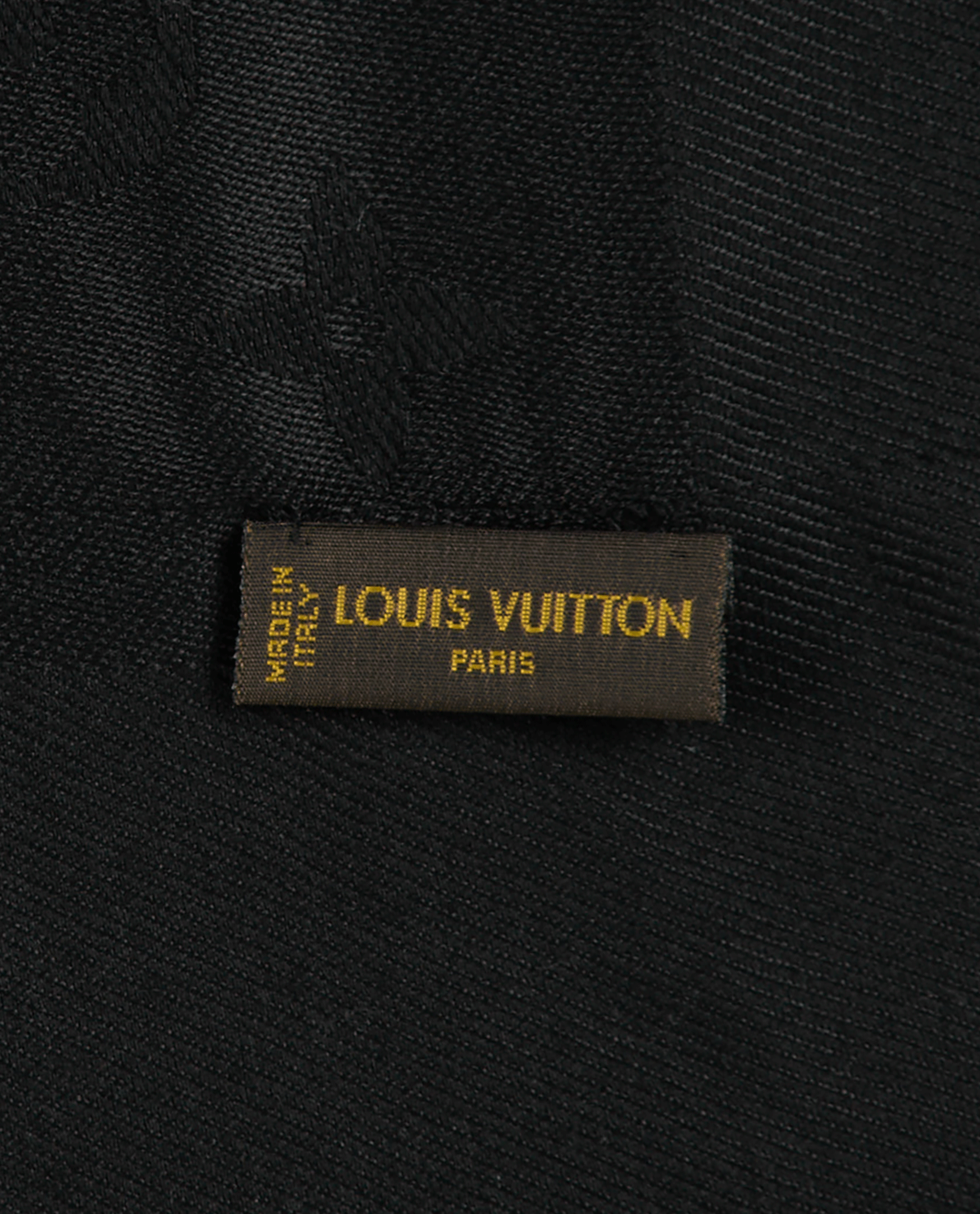 Louis Vuitton Monogram Shawl, &pound;275, Accessories, Black, Silk/Wool, Other view