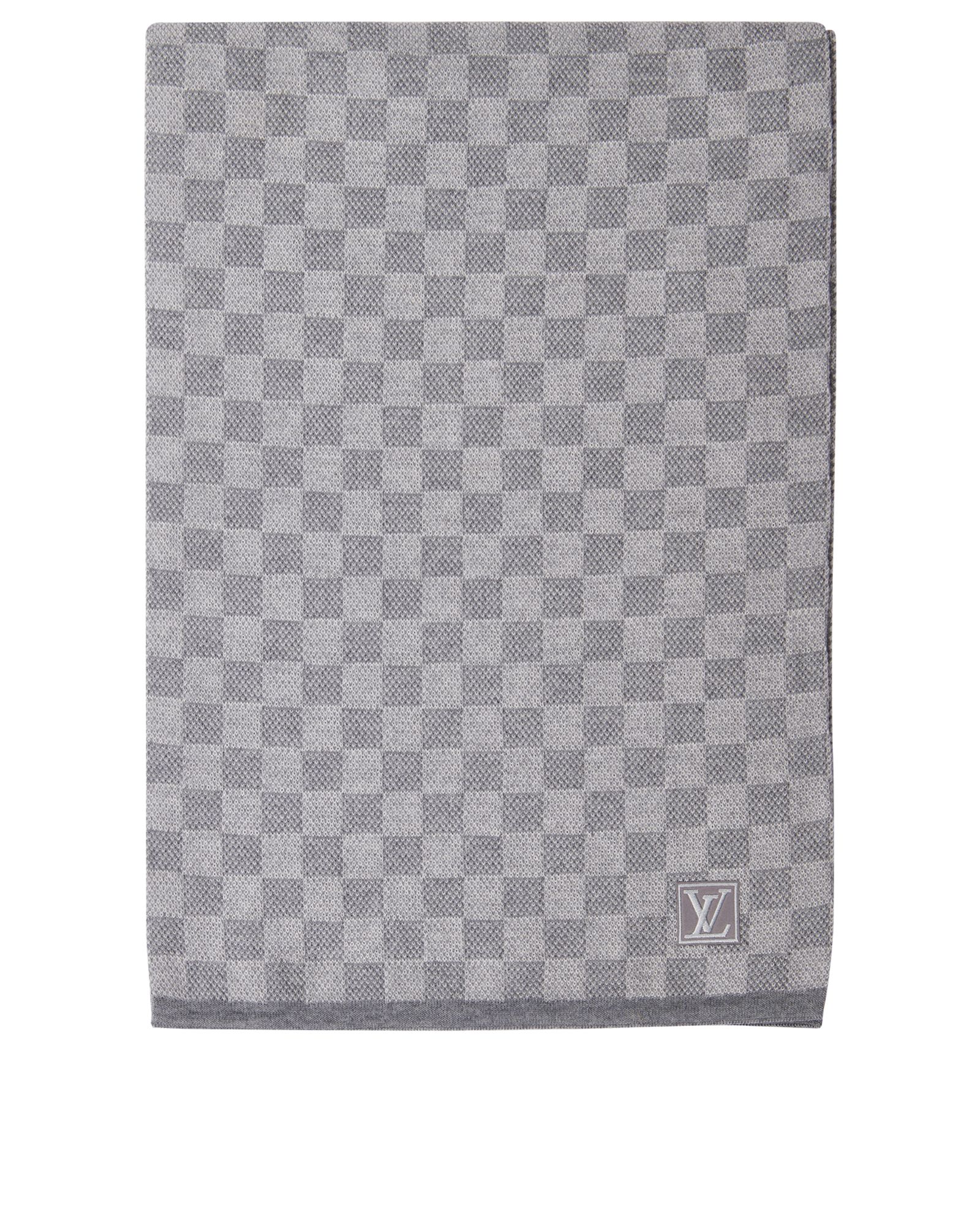Louis Vuitton Petit Damier Scarf, Grey