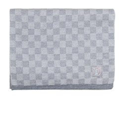 Louis Vuitton Damier Scarf, Wool, Grey, DB/B, 3*